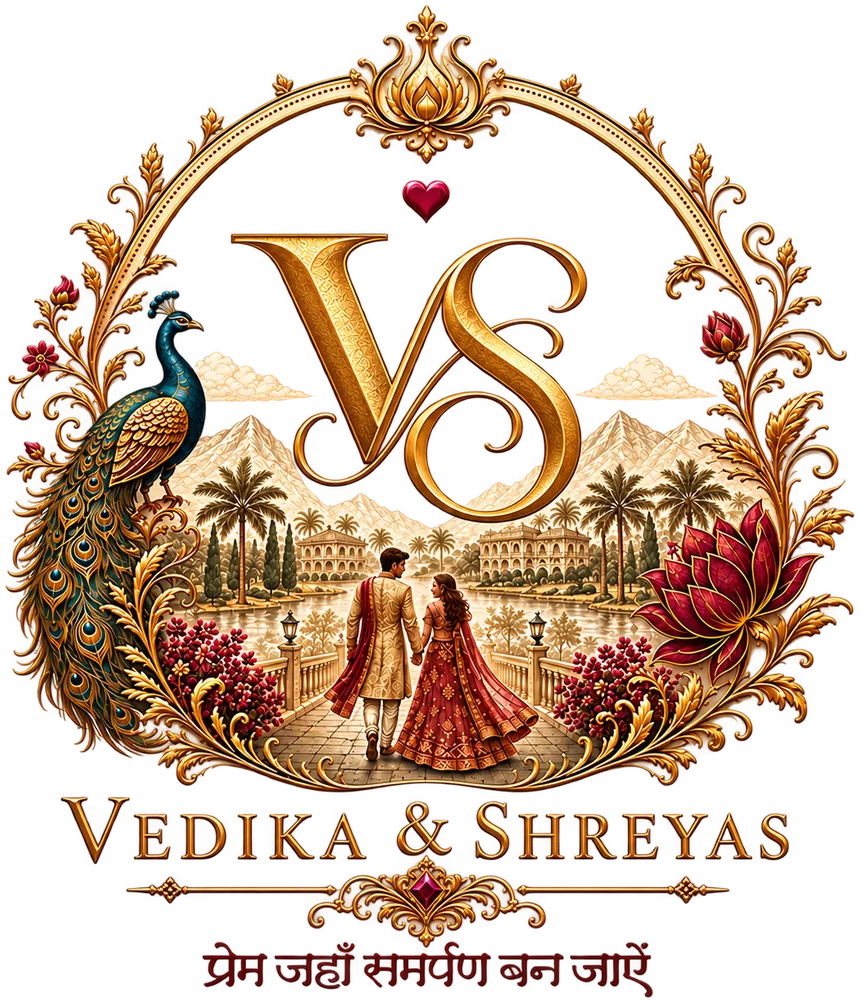 Vedika and Shreyas monogram